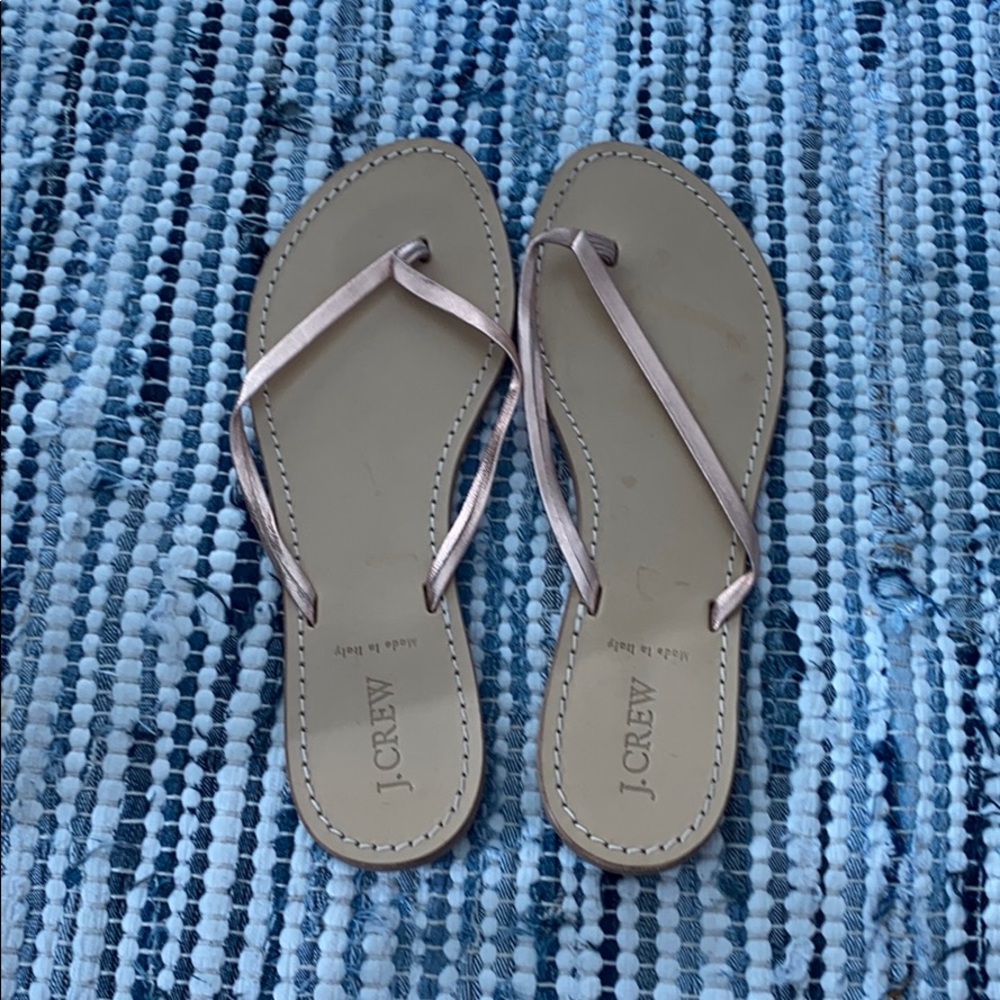 Jcrew gold sandals size 10 great condtion